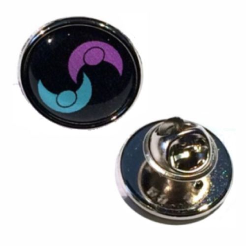 Premium Badge 16mm round silv clutch and printed dome